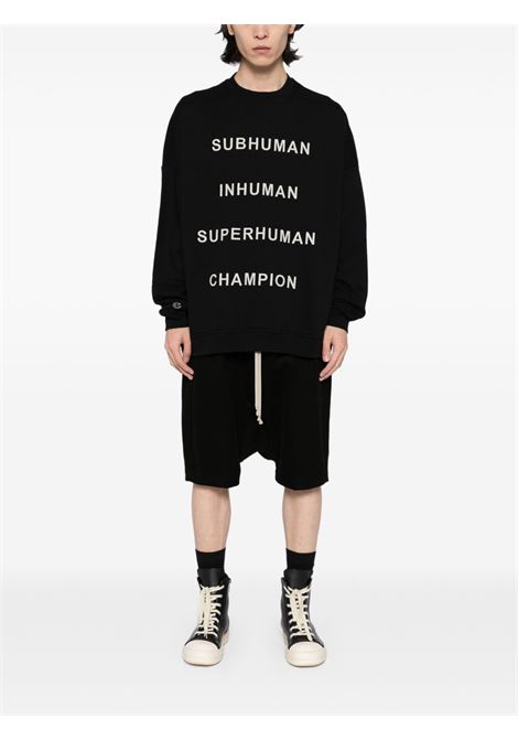 Black jumbo sweatshirt Rick Owes x Champion - unisex RICK OWENS X CHAMPION | CM01E1669CHFE09